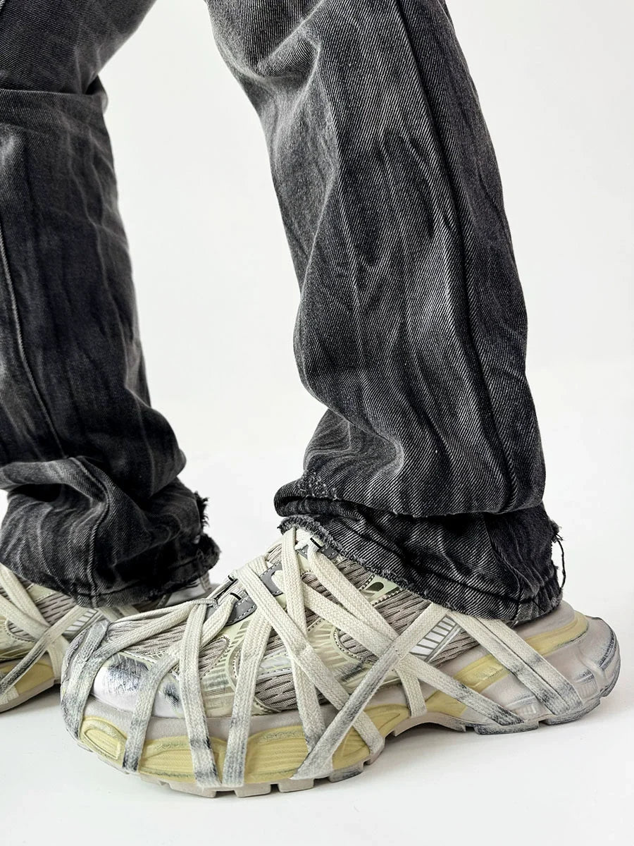 Decorative String Design Sporty Sneakers WN19108