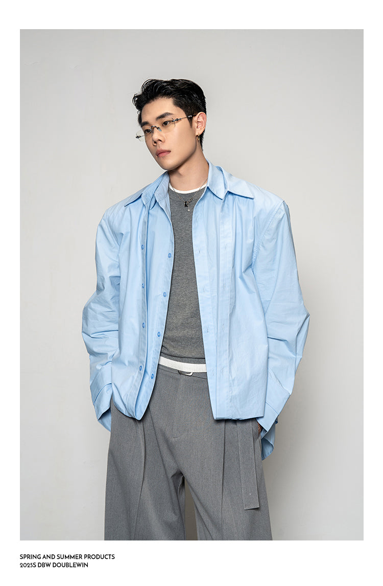 Fake Two-Piece Shirt