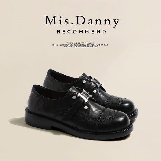 Buckle Strap PU Leather Shoes