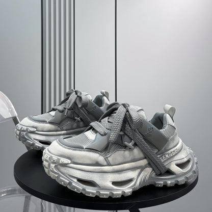 Chunky Platform Mesh Sneakers