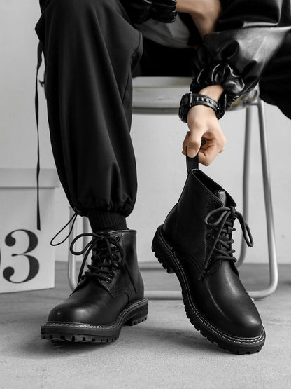 Lace-Up Ankle Boots
