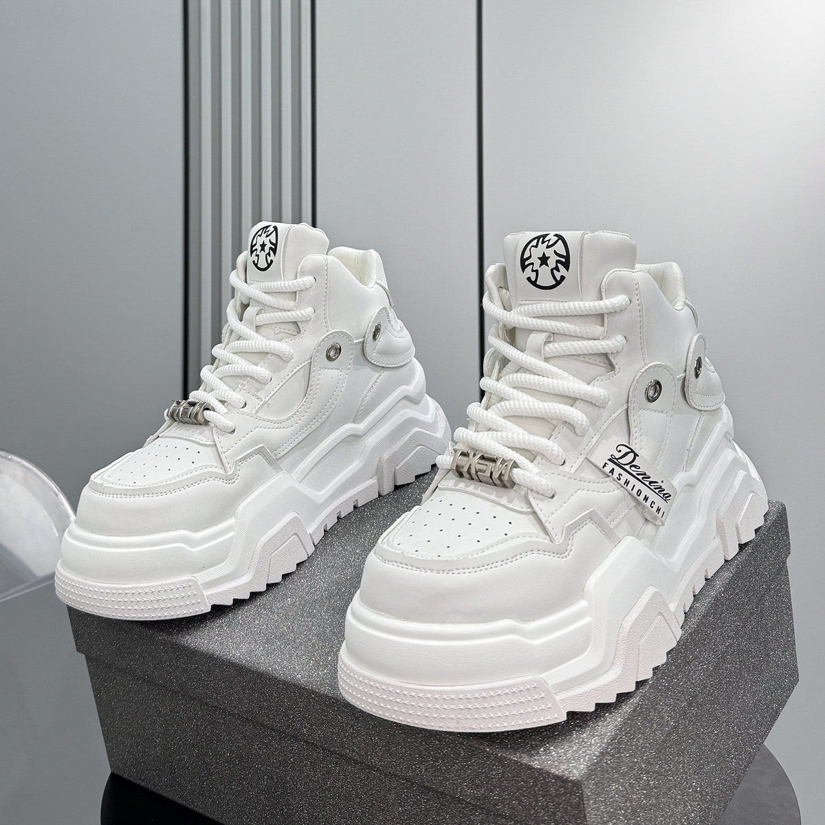 High-Top Platform Sneakers