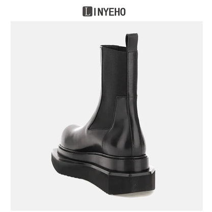 Round-Toe Short Boots