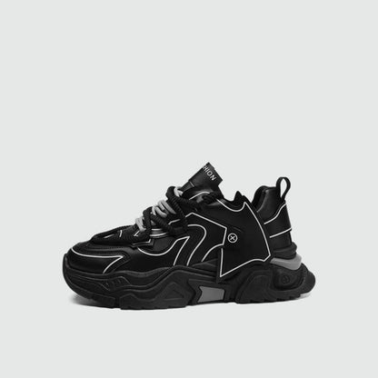 Thick SoleSolid Color Simple Non-Slip Sporty Shoes Low-Top Shoes