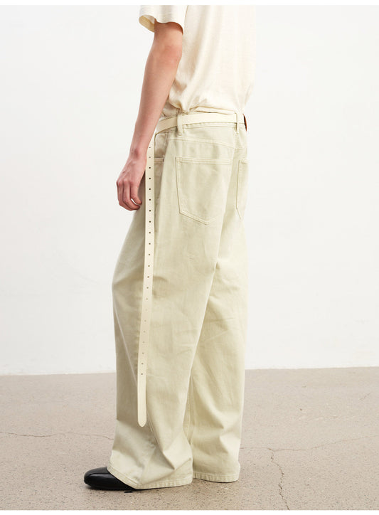 Lightly dyed jeans