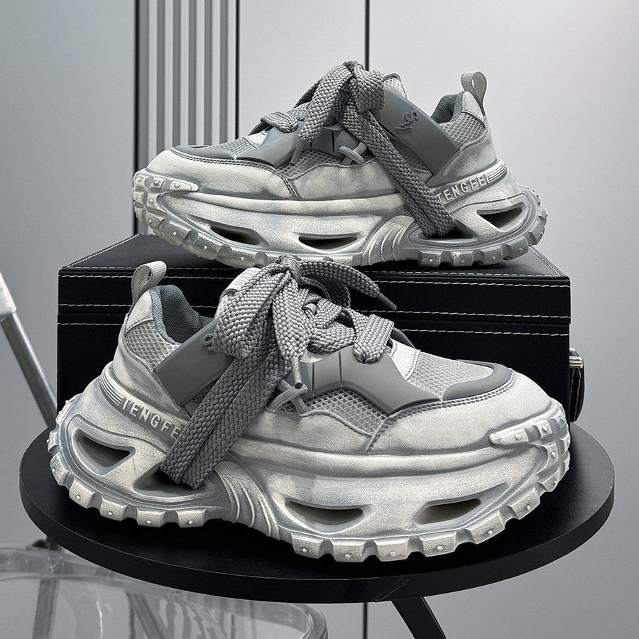 Chunky Platform Mesh Sneakers