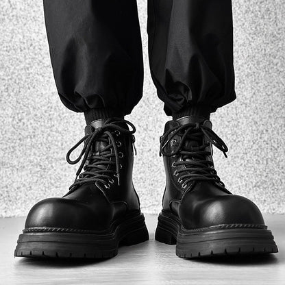Chunky Platform Lace-Up Boots