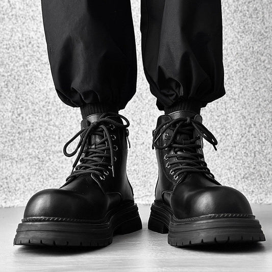 Chunky Platform Lace-Up Boots