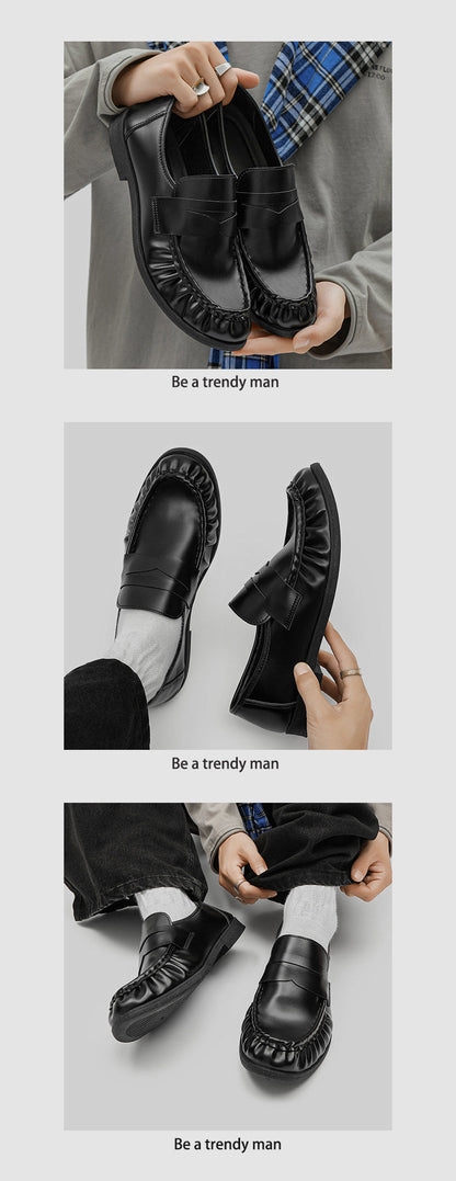 Ruffle Detail Strap Loafers