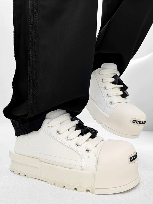 Chunky Platform Sneakers with Lace Charms