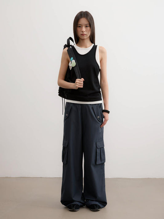 Versatile Wide Leg Cargo Pants
