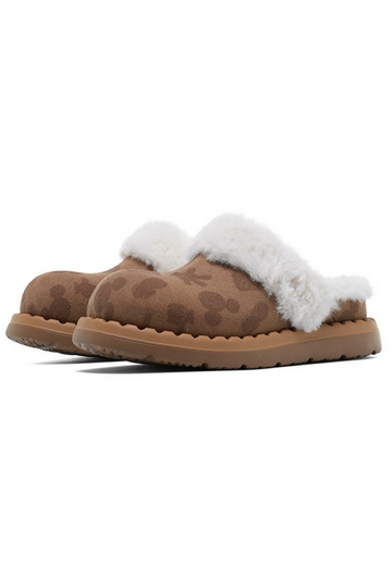 Mickey Brown Platform Snow Clogs