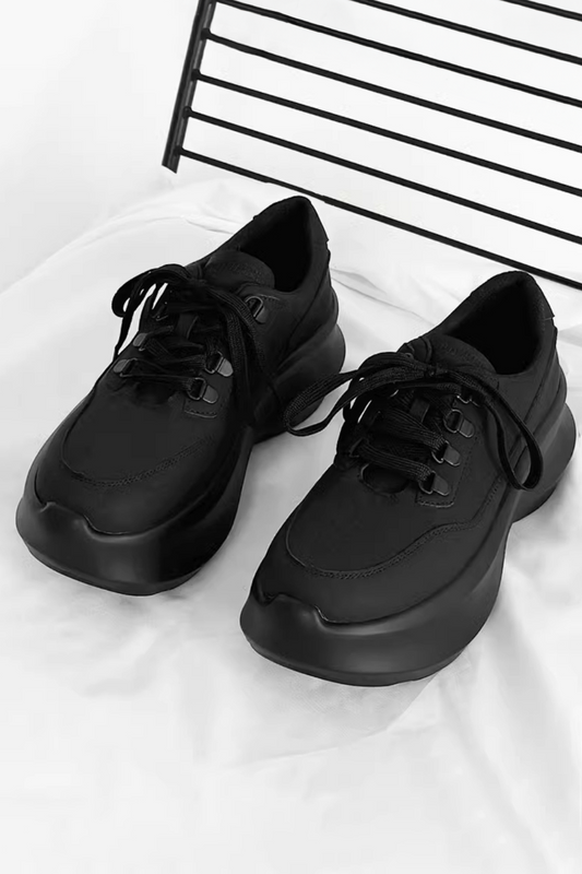 Platform Lace-Up Sneakers