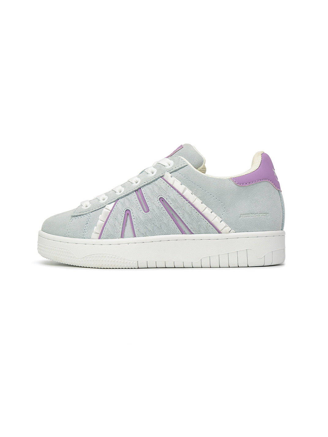 Suede Platform Sneakers with Three Lace Sets