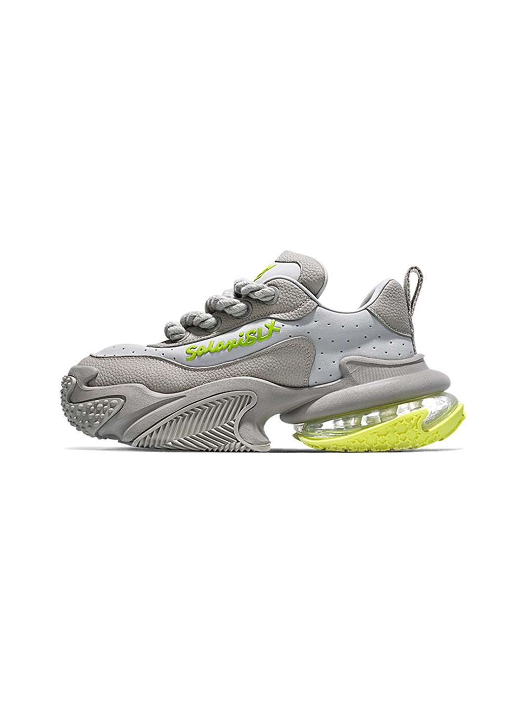 White Vortex Logo Platform Sneakers