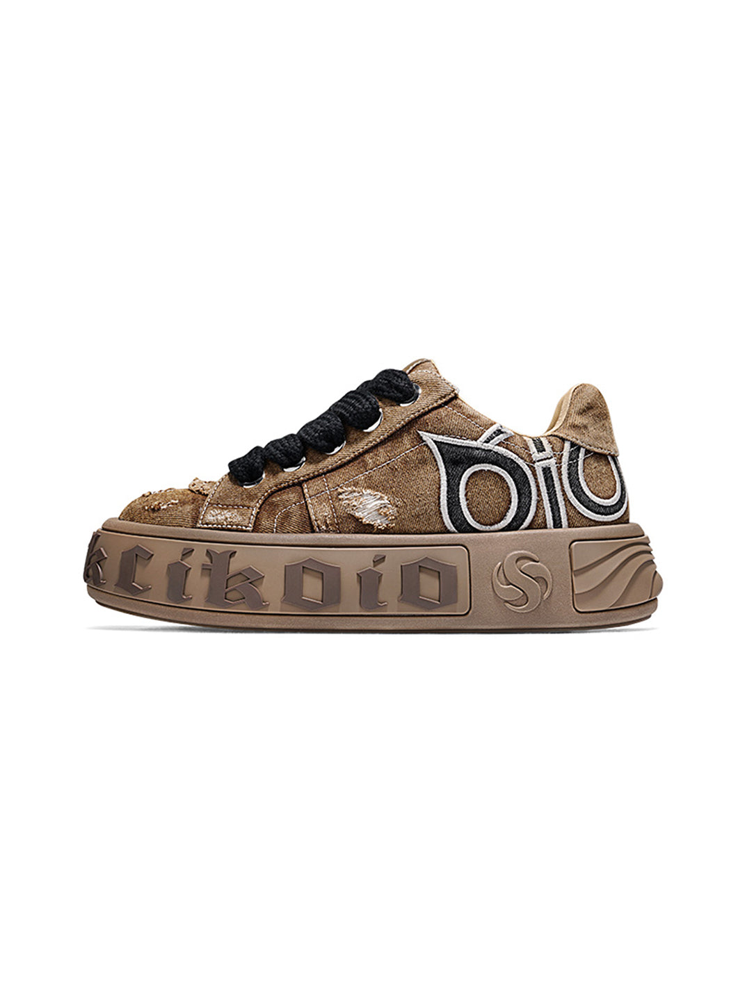 Ripped Denim OWL Skate Sneakers