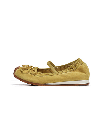 Bow Mary Jane Ballet Flats