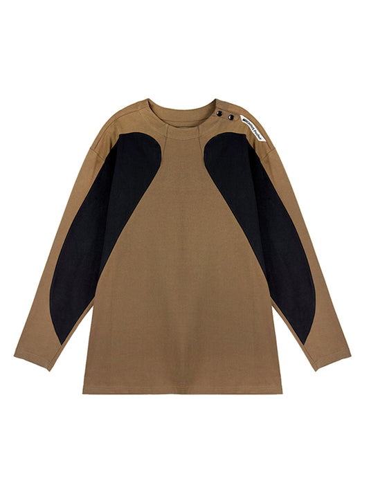 Distressed Crewneck Long Sleeve Sweatshirt