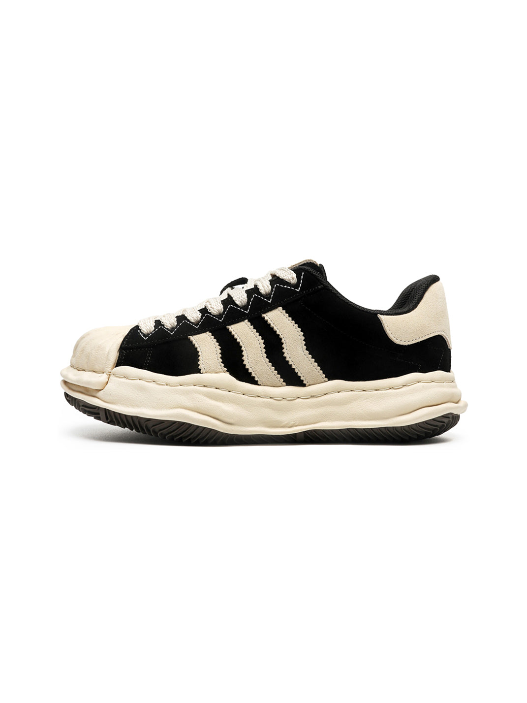 Melted Shell-Toe Platform Sneakers