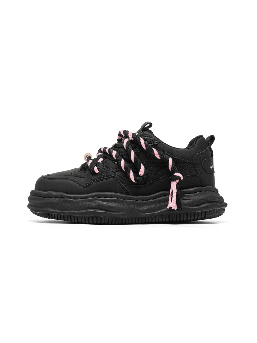 Frayed Canvas Platform Sneakers