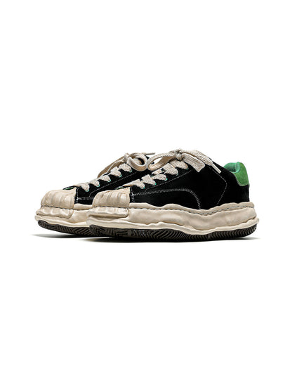 Green Shell-Toe Platform Sneakers