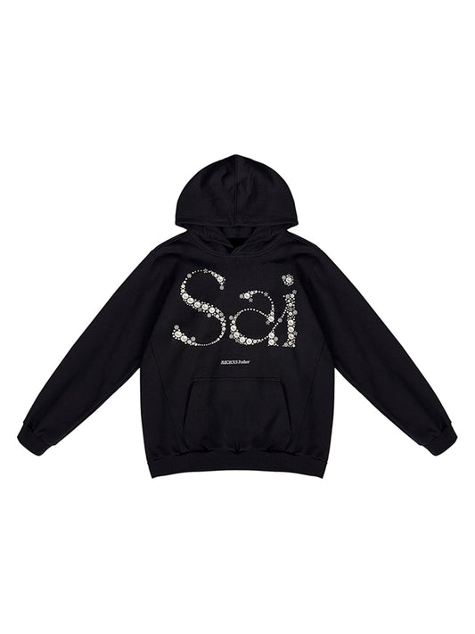 Sai Pearl Embellished Heavyweight Hoodie