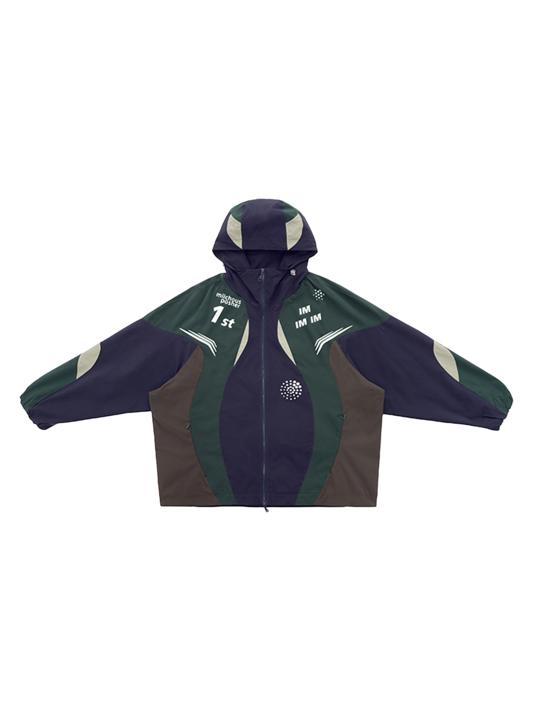 Racing Curve Panel Jacket & Pants Set