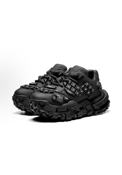 Black Chunky Keyboard Dad Sneakers