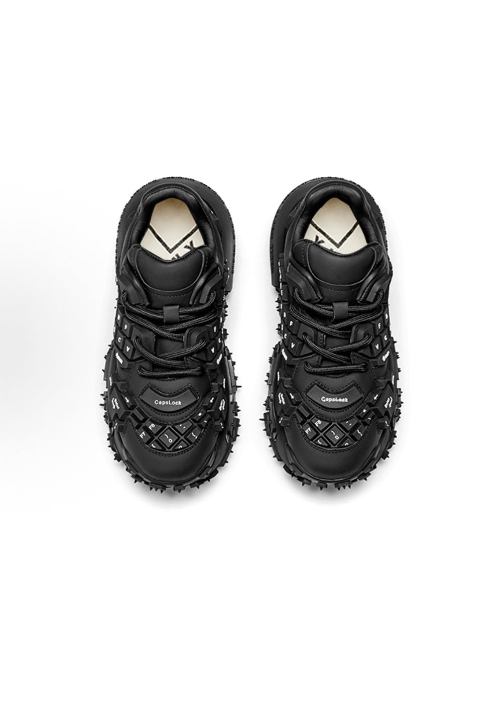 Black Chunky Keyboard Dad Sneakers