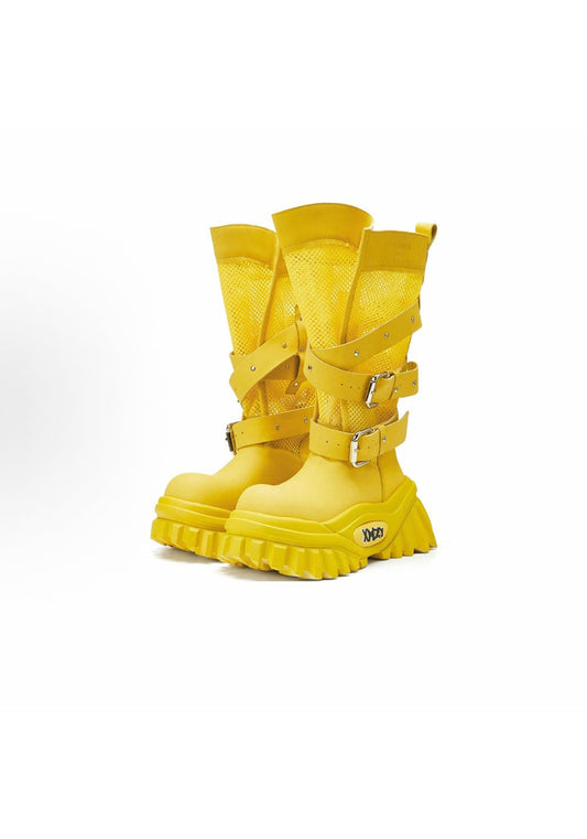 Yellow Desert Muse Platform Boots