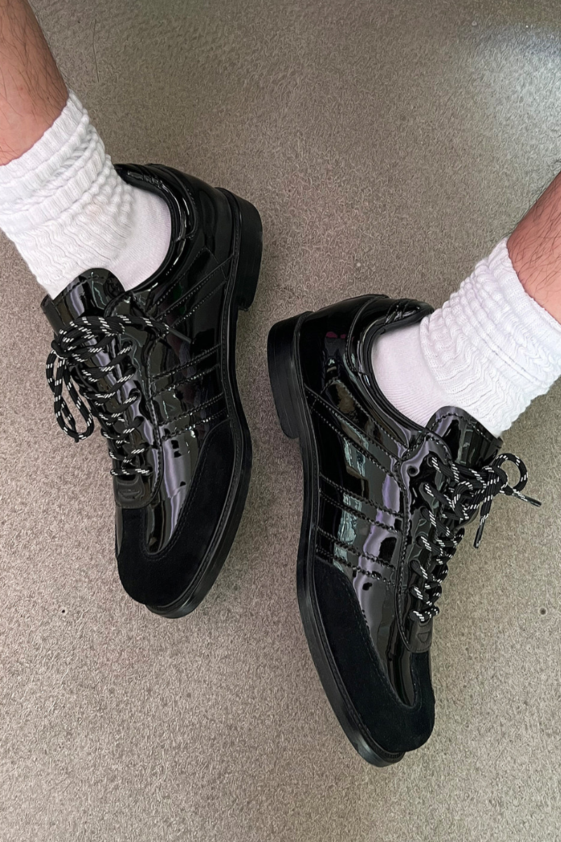 Patent Leather Trainer Sneakers