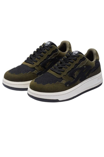 R-Evil Suede Green Sneakers