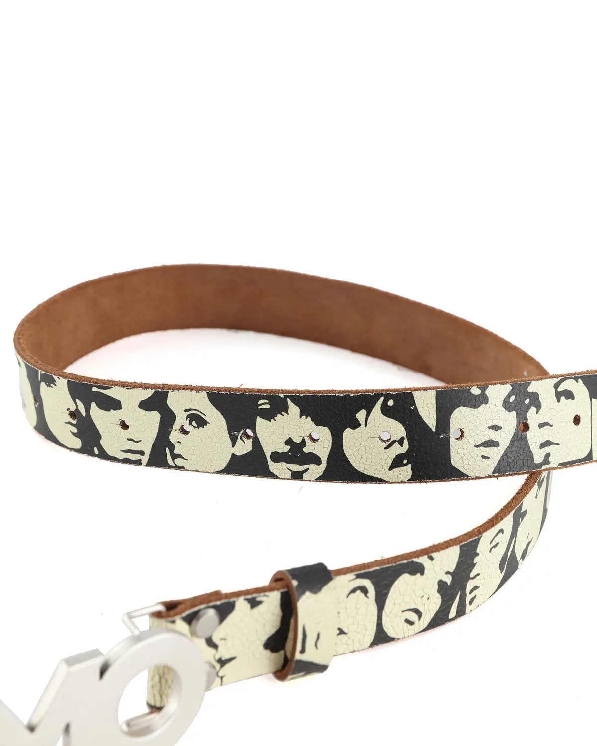 EMO Vintage Cracked Matte Belt (Brown)