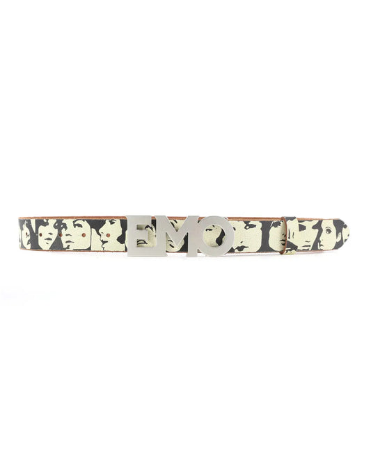 EMO Vintage Cracked Matte Belt (Brown)