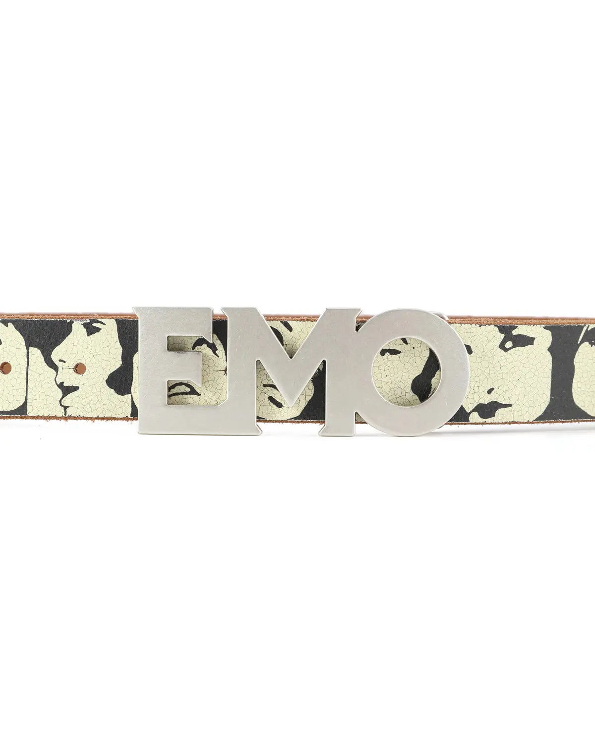 EMO Vintage Cracked Matte Belt (Brown)