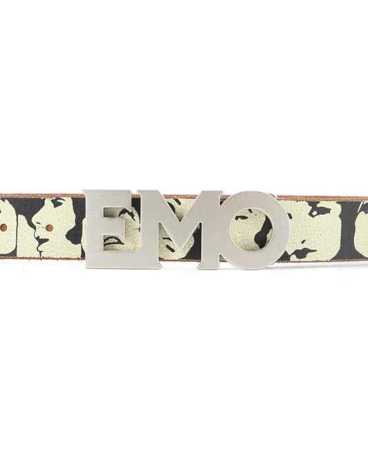 EMO Vintage Cracked Matte Belt (Brown)