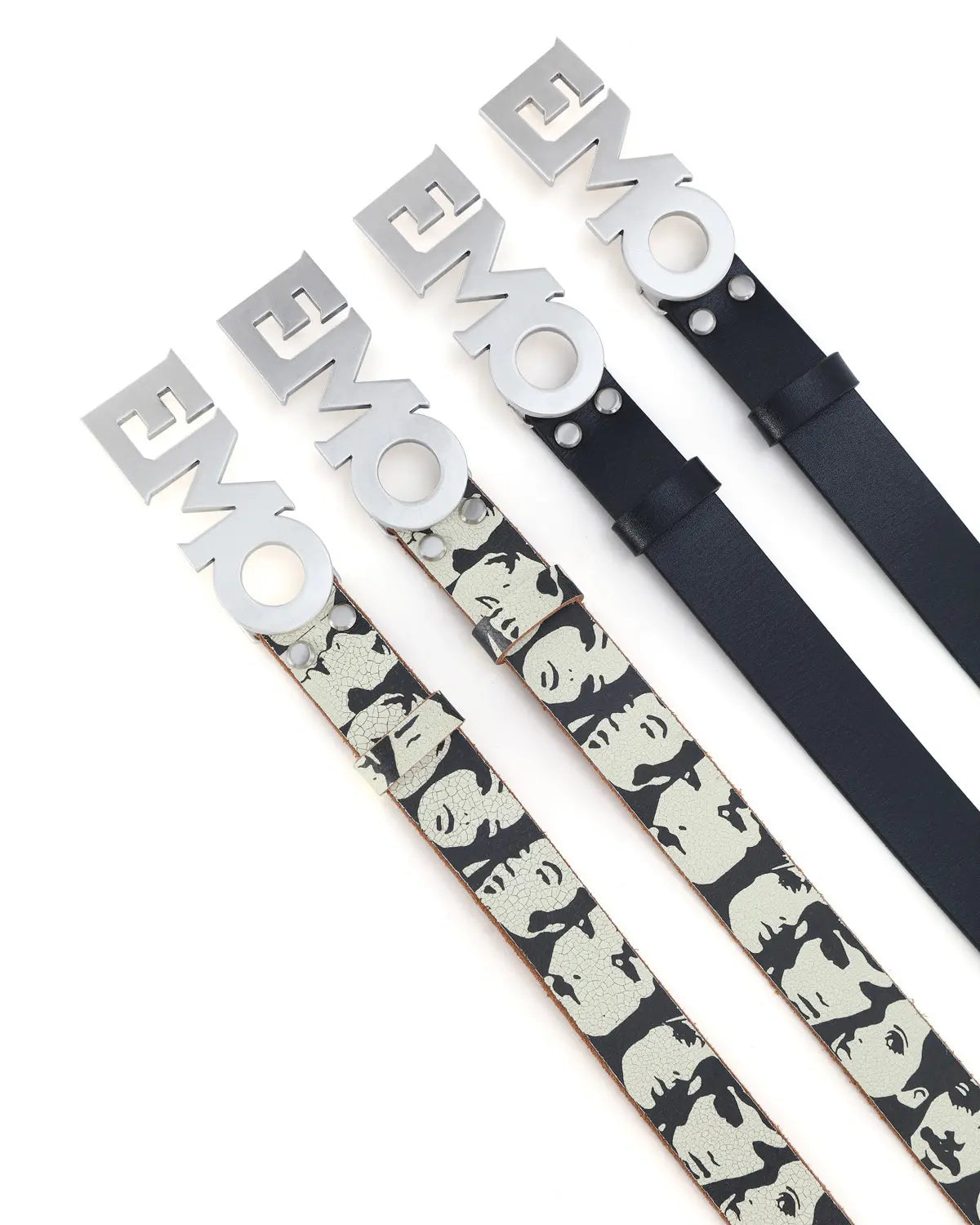 EMO Vintage Cracked Matte Belt (Brown)