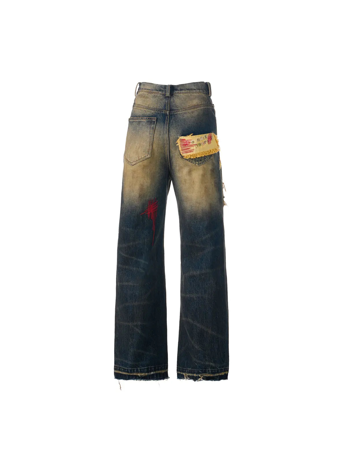 EMO "Keyboard Warrior" Distressed Straight Jeans