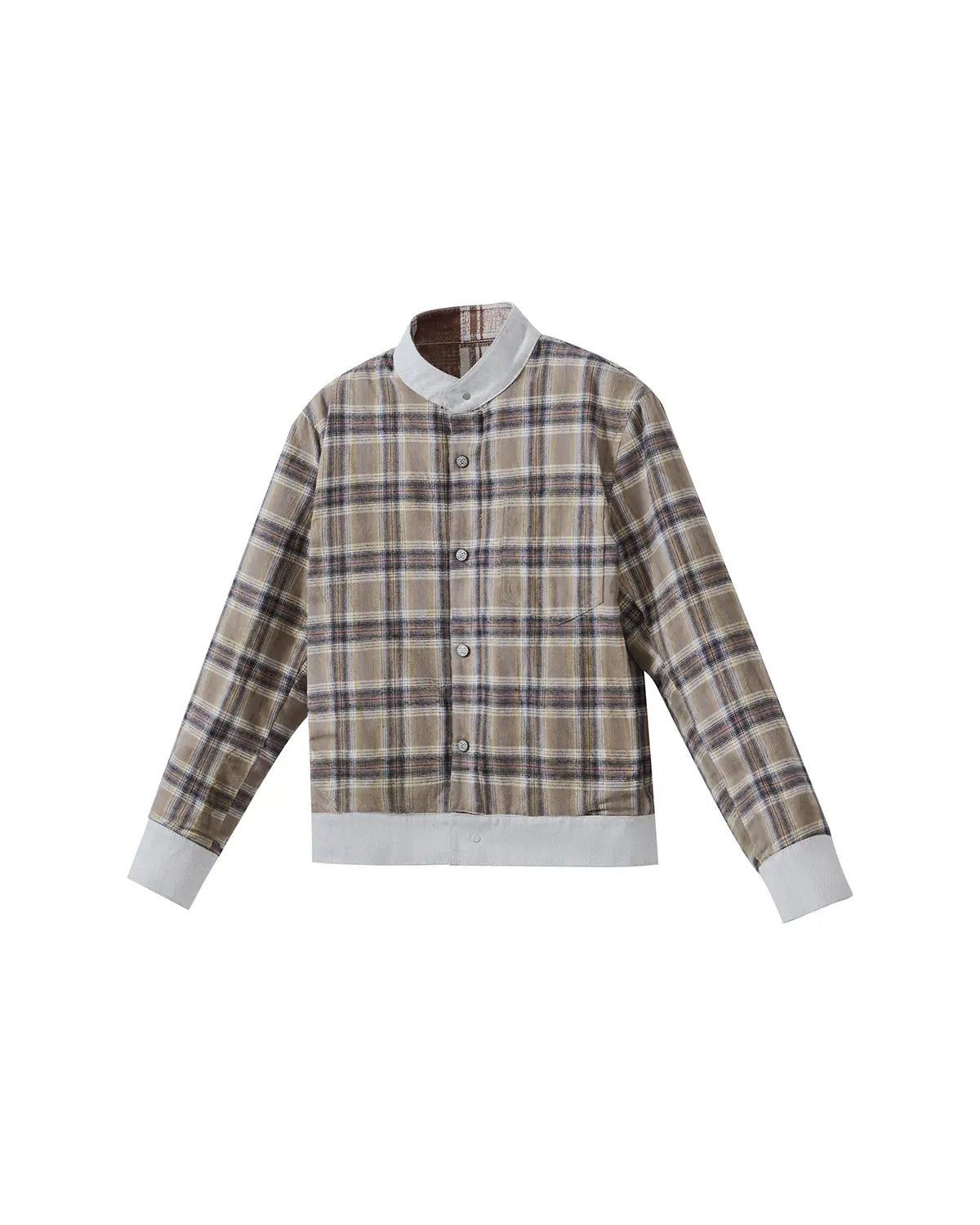EMO Denim Embroidered Reversible Jacket (White)