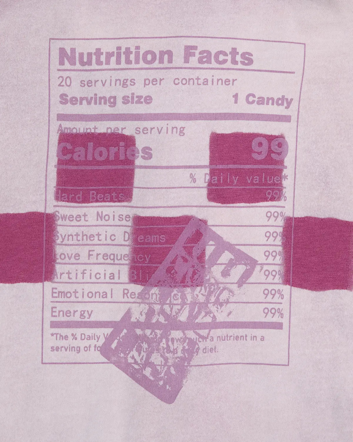 EMO “Taro Candy” Washed Cropped Polo Tee pink