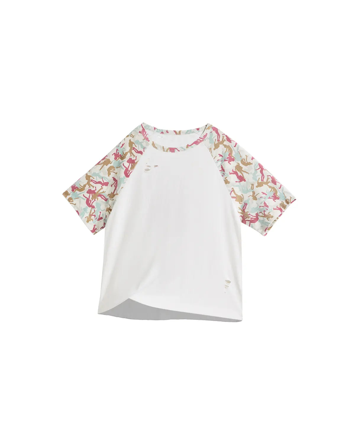EMO Contrast Rib Frogging Tee