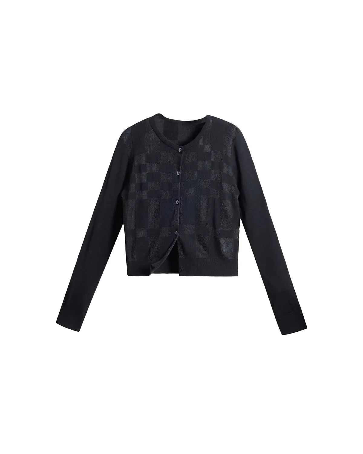 EMO “Techno Wash” Wool Blend Cardigan Black