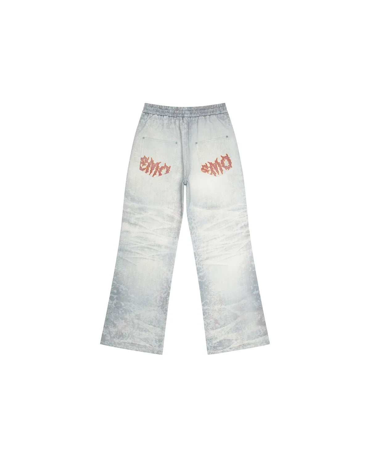EMO Trompe-L'œil Print Sweatpants Blue