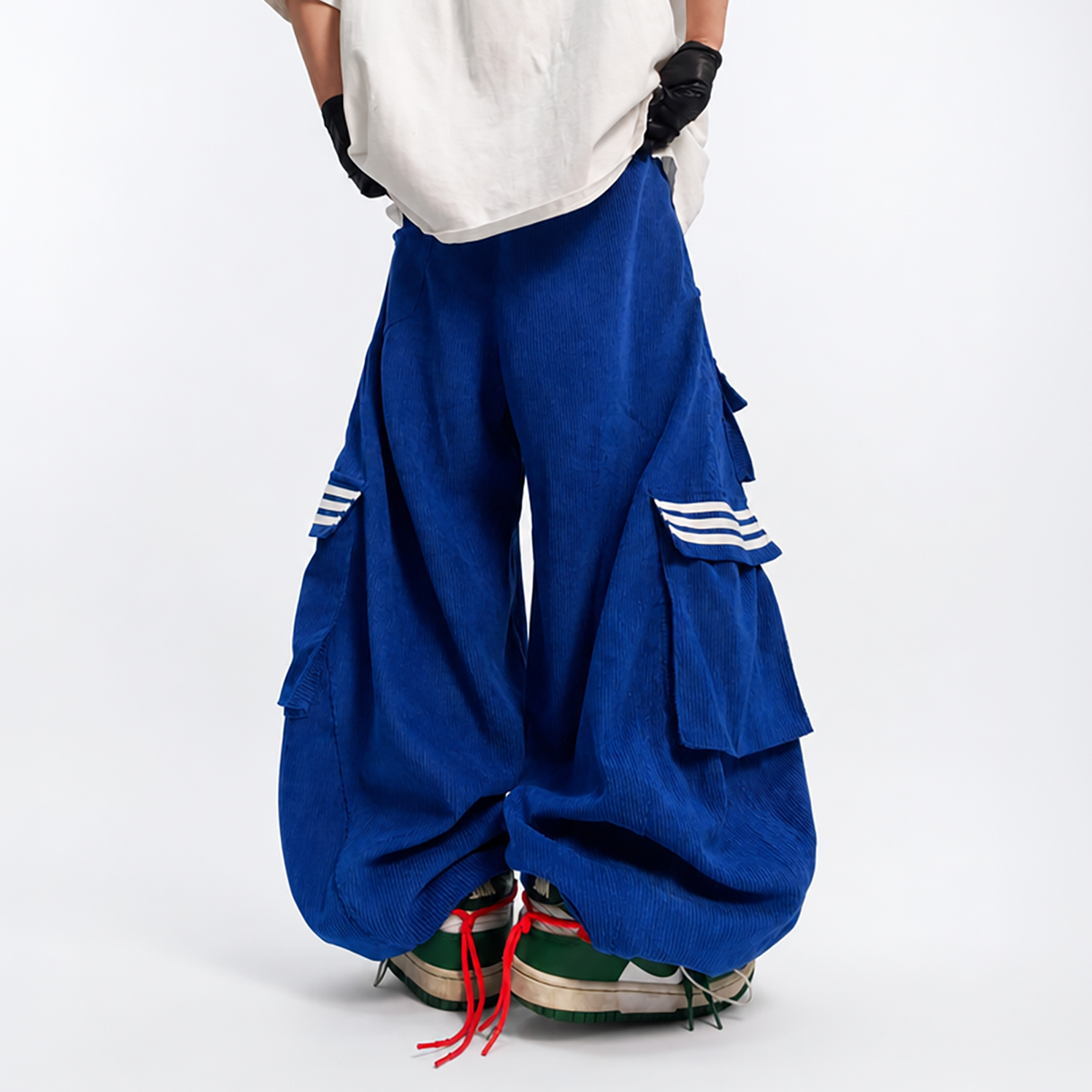 UUCSCC Multi-Pocket Wide-Leg Cargo Pants