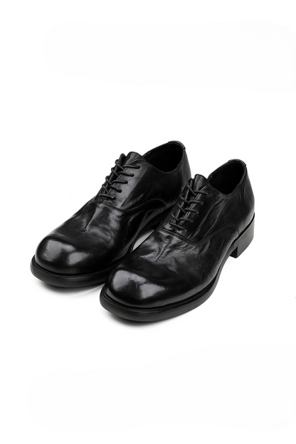 Washed Horsehide Derby Shoes