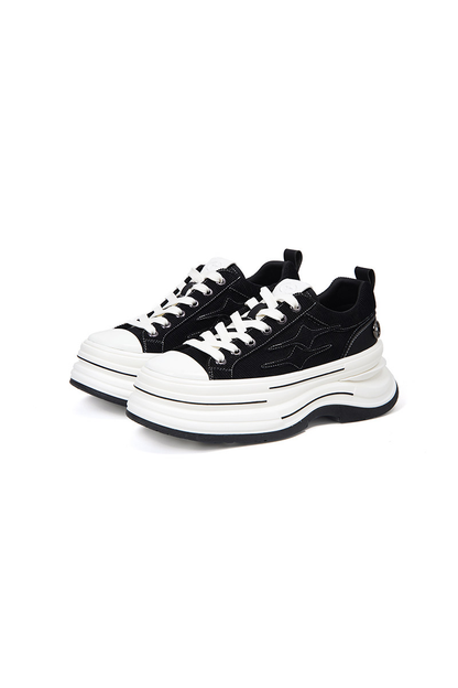 Chunky Canvas Platform Sneakers