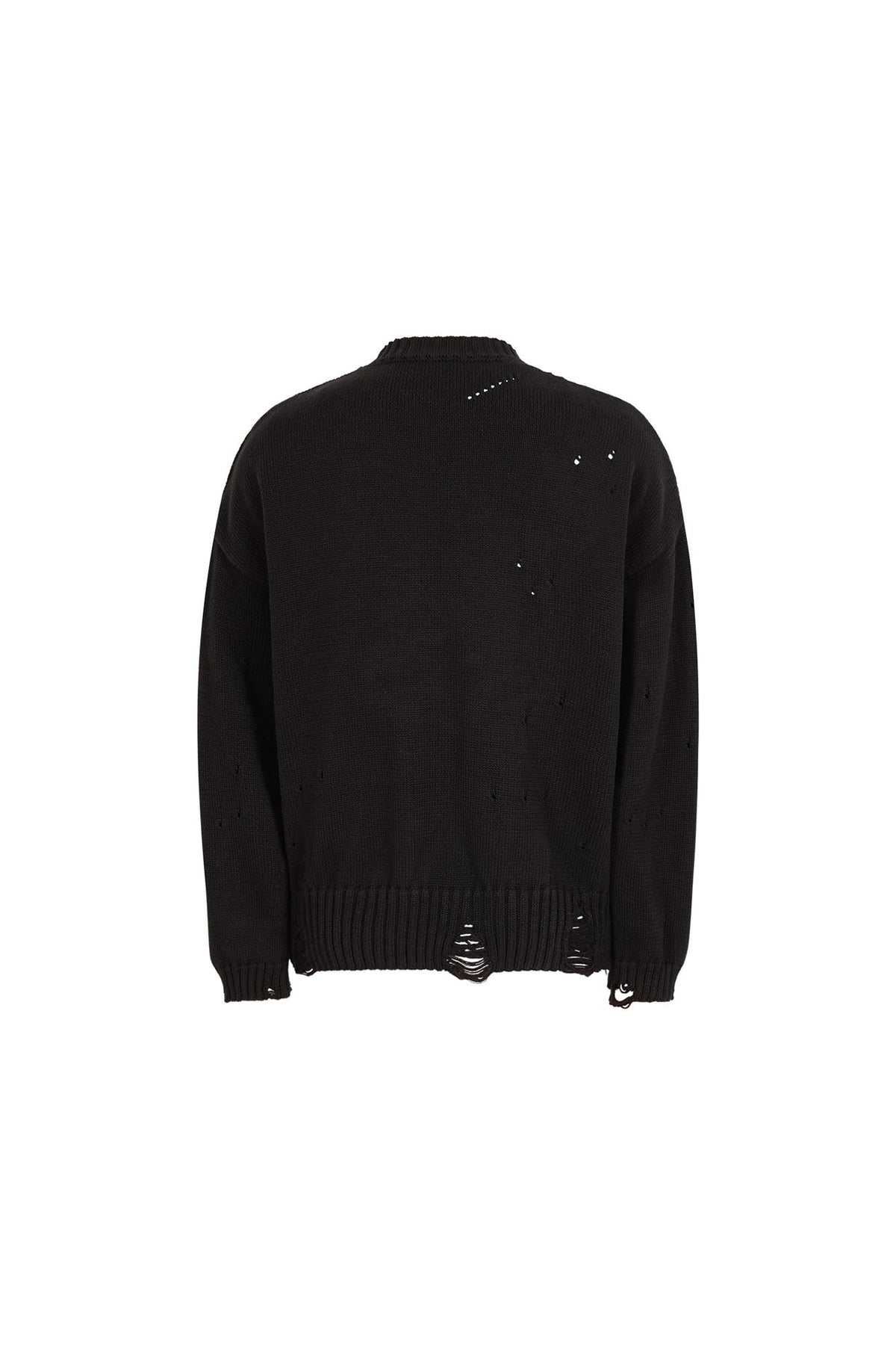 UNDERWATER Demon Portrait Distressed Sweater
