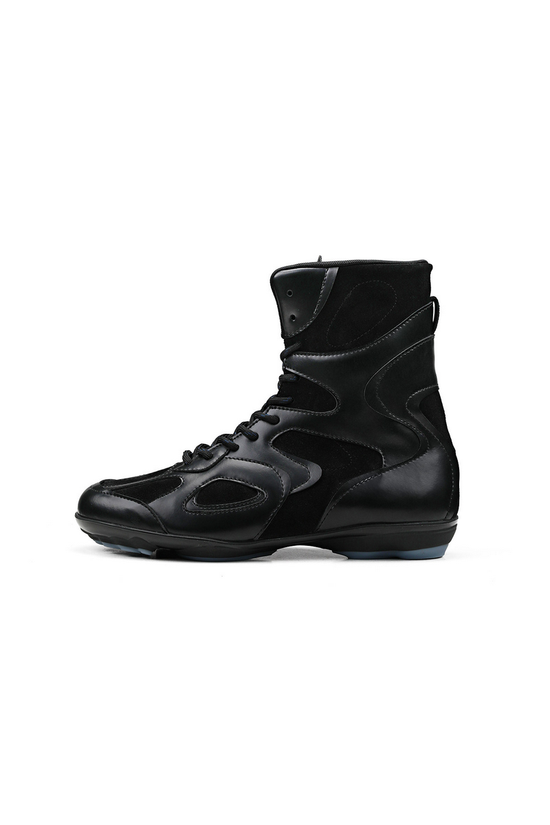 Paneled High Top Boxing Boots