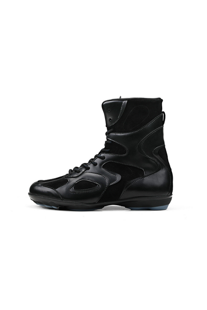Paneled High Top Boxing Boots