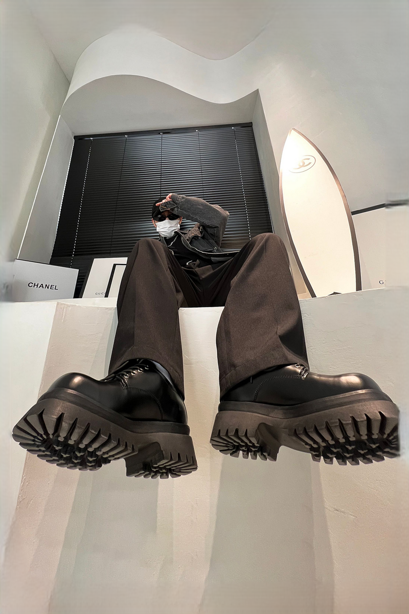 Chunky Platform Derby Shoes